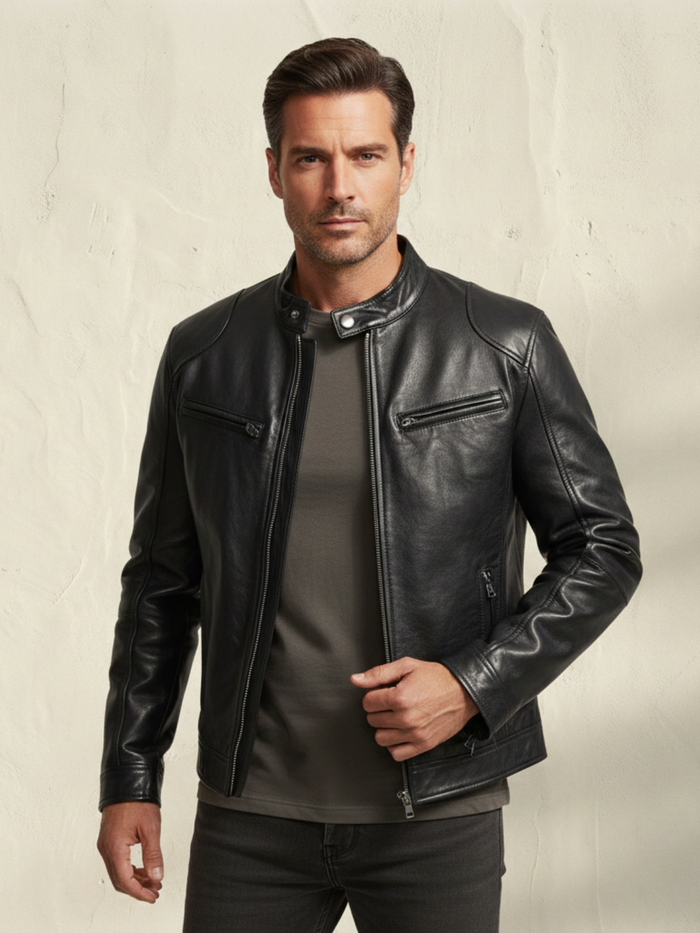 SCOTT | Chaqueta de cuero de la nueva colección