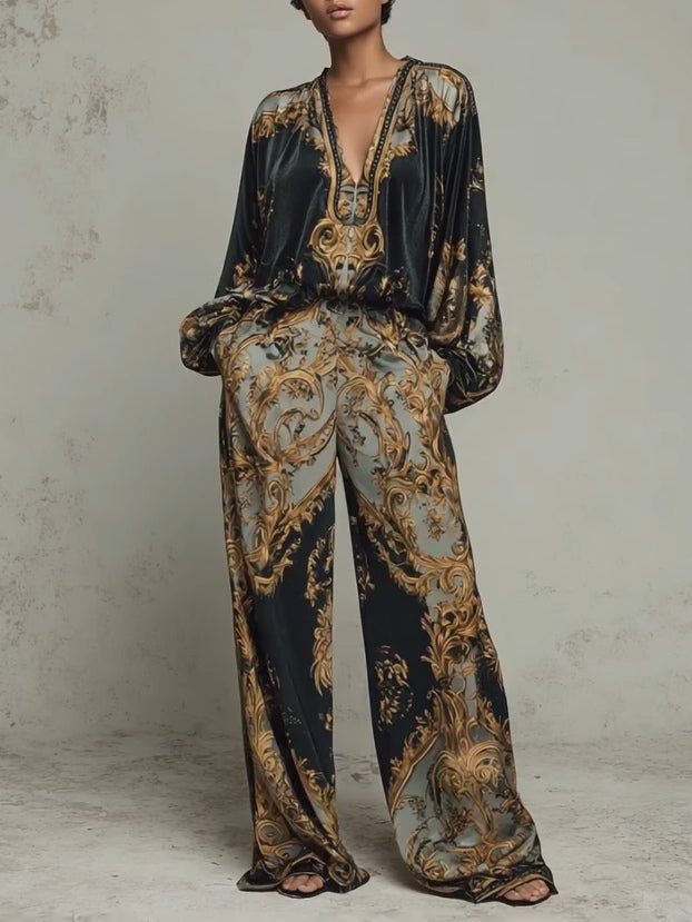 Conjunto de Dos Piezas Vivienne en Tela Fluida